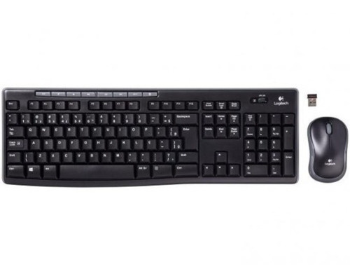 Kit Teclado Mouse Logitech Mk270 Sem Fio Abnt2 Multimidia