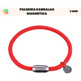 1 Pulseira Kabbalah Fecho Magnético Red Amor Sorte Atração