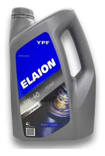 Aceite Ypf Elaion F50 5w40 X 4l  100% Sintético Original  