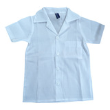 Camisa Escolar Blanca Manga Corta Uniforme