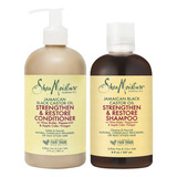 Shea Moisture Shampoo Y Acondicionador Jamaican Black Castor