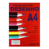 Folha De Papel A4 Para Colorir E Desenhar Bloco C/ 20 Folhas