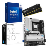 Kit Intel Core I9 14900kf Gigabyte Z790 Aero G + 64 Gb Ddr5 