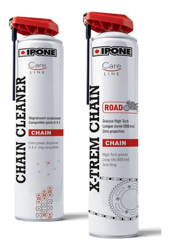 Kit Limpia Y Lubrica Cadena Ipone 750ml Road