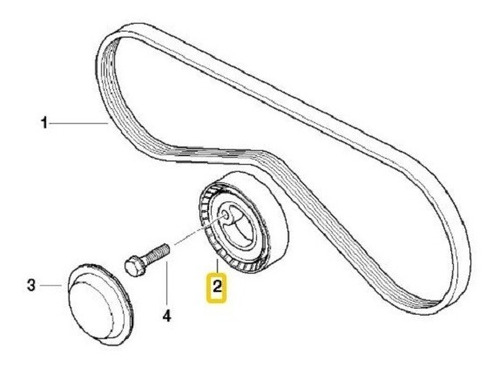 Polea Tensora Correa Aire/acond 245087 Bmw 318i 318ti Z3  Foto 3