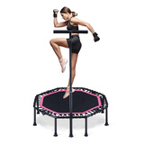 Trampolín Brincolín Aeróbico Fitness Con Mango Ajustable48in