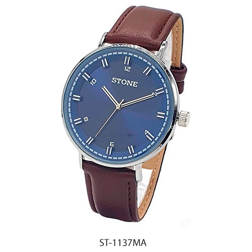 Reloj Stone St-1137 Cuero Para Hombre Agente Liniers