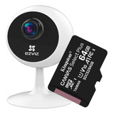 Cámara De Seguridad Ezviz C1c + Memoria Micro Sd 64 Gb