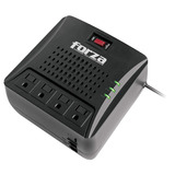 Regulador De Voltaje Automático Fvr-3001m/ 4 Contactos Color Negro