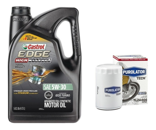 Aceite Castrol Edge 5w30 100% Sintético Alto Km Filtro Jetta