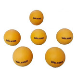 Pelotitas Ping Pong Welstar Naranjas X 6 Unidades 40 Mm 