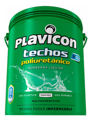 Membrana Liquida Techos Anti Humedad 10 Años 20 Kg Plavicon