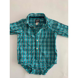 Camisa Body Bebé Marca Oshkosh Talle 12 Meses