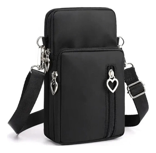 Mini Bolso Billetera Porta Celular Manos Libres Cartera