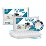 Kit 2 Travesseiro Nasa Alto 14cm  Duo Face - Lar Conforto