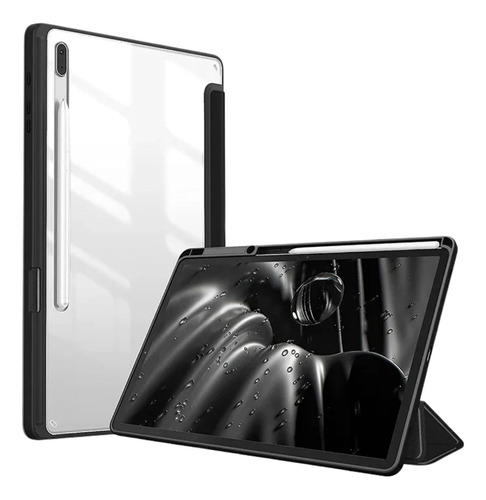 Capa Case Magnética Acrílico Transparente Para Tab S8 Plus