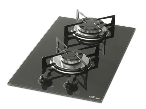 Fogão Cooktop Fischer 2 Bocas De Embutir Mesa De Vidro Gás