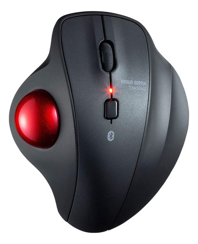 Mouse Ergonomico Optico Con Trackball De Pc | Negro / Sanwa