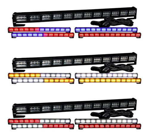 Barra Torreta 108 Led 12 Paneles 23 Pulgadas Codigo Bicolor