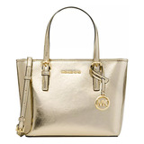 Bolsa Michael Kors Xtra Small Tote Xbody Dorado Original 