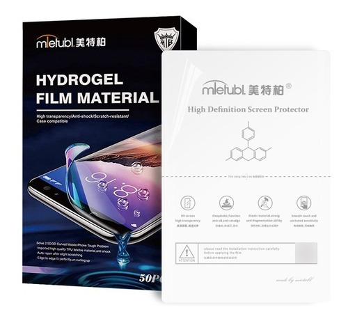 Pacote 50 Película Clear Hidrogel Para Máquina De Cortes