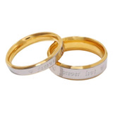 Anillos De Pareja Novios Forever Love De Promesa Titanio A