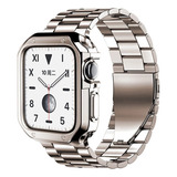 Correa De Metal De 49mm Y Funda De Tpu Para Apple Watch Ban