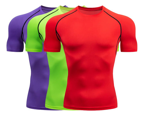 Camiseta Deportiva De Manga Corta Para Hombre, Transpirable
