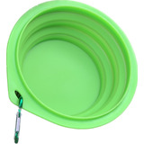 Plato Plegable Para Perros Color Verde