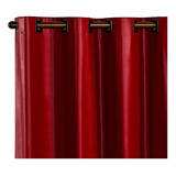 Cortina Corta Luz 100% Blackout Blecaute 2,80 X 1,80 M Cor Vermelho