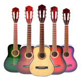 Guitarra Criolla Clasica Mini Niños Funda Pua Curso Cd