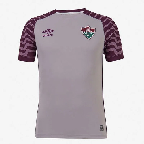 Camisa Fluminense Goleiro 2021 Cinza/roxo Umbro Oficial