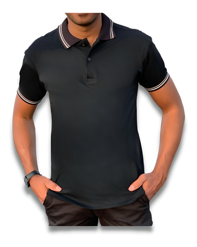 Camisa Masculina Gola Polo Peruana Várias Cores Lançamento 