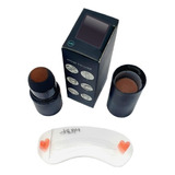 Kit Sello Con Color Para Cejas Con 3 Plantillas Difent Tonos