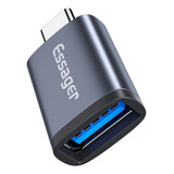 Adaptador Usb 3.0 Fêmea P/ Usb Tipo C Macho 5gbps 3a Essager