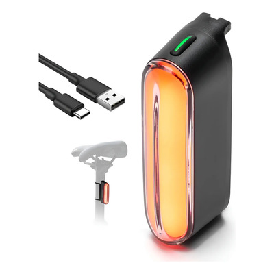 Luz Trasera Bici 60 Lm Sensor Inteligente Freno Rockbros | Meses sin interés