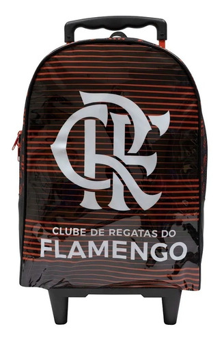 Mochila Flamengo Escolar Com Rodinhas 14 Original Infantil