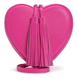 Bolsa Juicy Couture Crossbody Forma Corazón Rosa Piel Amyglo