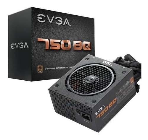 Fuente De Poder Evga 750bq 750w Semimodular 80 Plus Bronze