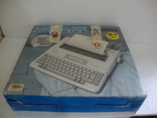 Máquina De Escrever Eletrônica Casio Cw-16(leia O Texto)