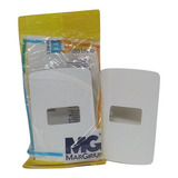 Kit 5 Placa 1 Modulo B3 C/sup Branco Brilho 4x2 Margirius