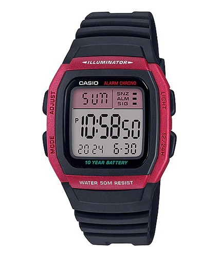 Reloj Casio W-96h-9av Digital Garantía Pila 10 Años Original