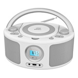 Reproductor Portatil Wiithink Bluetooth/radio/cd/usb, Blanco