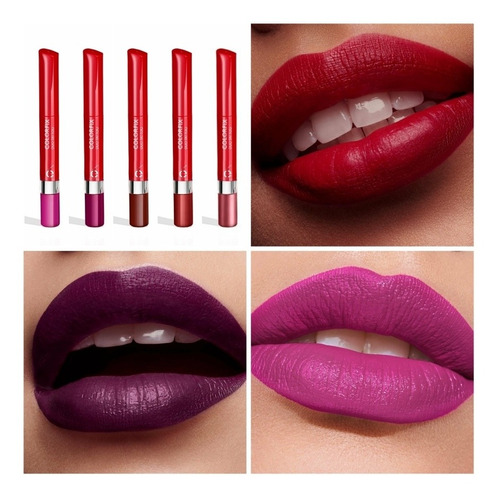 Labial Dúo Tattoo Indeleble Esika Colorfix (set 5 Labiales)