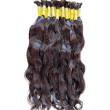 Cabelo Humano Natural Liso Ondulado 50/55cm 150 Gr Virgem