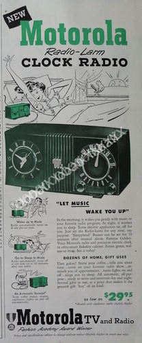 Cartel Retro Radios Motorola Radiolarm 1950 /136