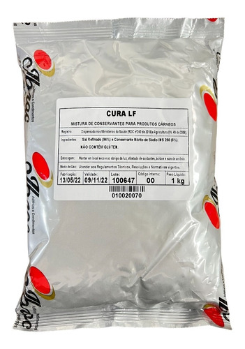 Sal Cura Lf (cura 01 ) Para Produtos Frescos - Ibrac - 1kg