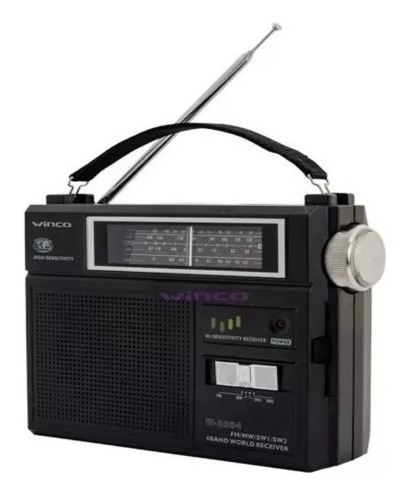 Radio Winco W2004 Am Fm Portátil Electricidad O Pila Oficial