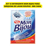 Kit 12 Und Mon Bijou Detergente Para Máquina De Lavar Roupas