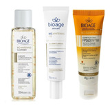 Creme Clareador + Sabonete Facial + Protetor Solar - Bioage